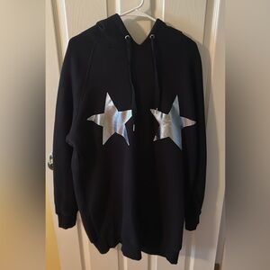 GOOD AMERICAN Stars and Striped Oversized Hoodie